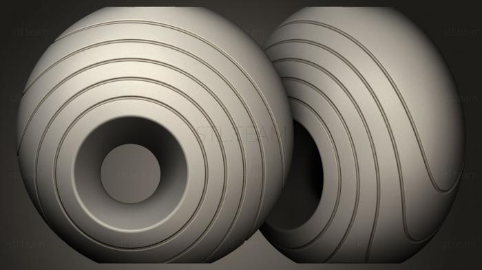3D модель Ваза с кругами (STL)
